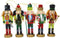 5Pcs/Set Wooden Nutcracker Ornament Set Hand Painted 5” Tall Christmas Ornament