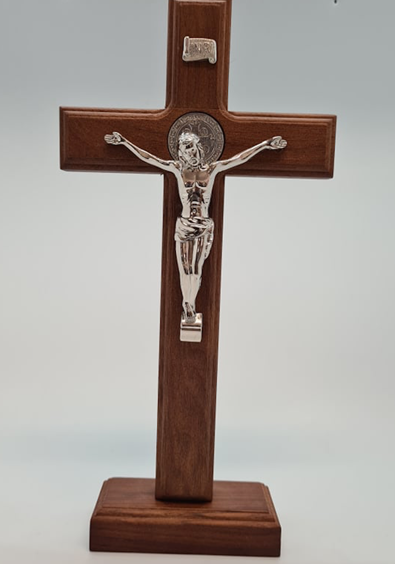 Standing St Benedict Crucifix