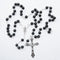 Beautiful Black Glass Bead Rosary