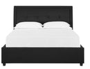 Double Gas lift bed - black