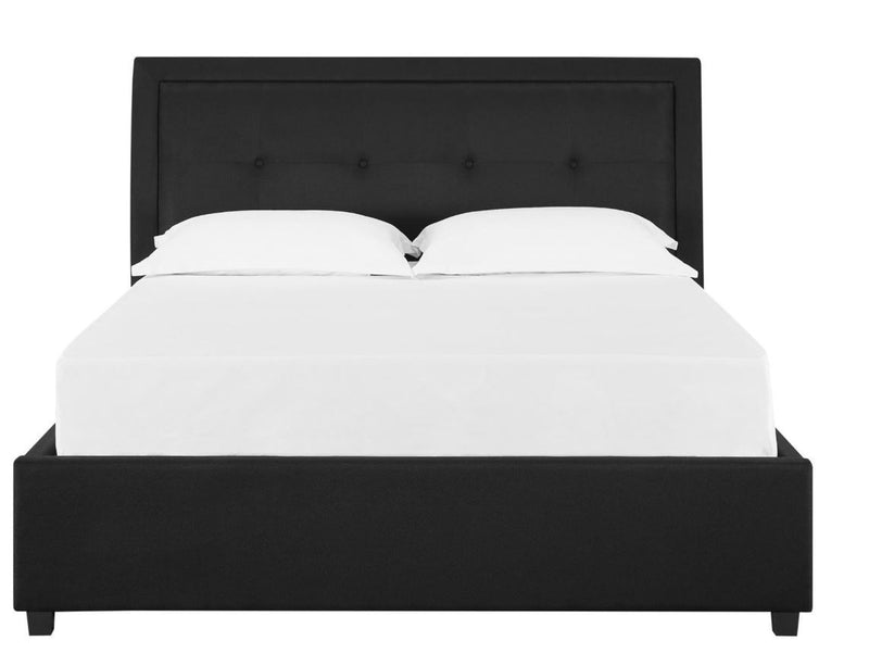 Double Gas lift bed - black