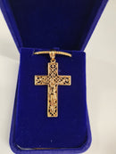 18K gold plated crucifix gift set