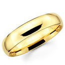 14K Gold plated wedding ring- 7mm